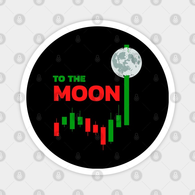 To the moon Magnet by CHANJI@95